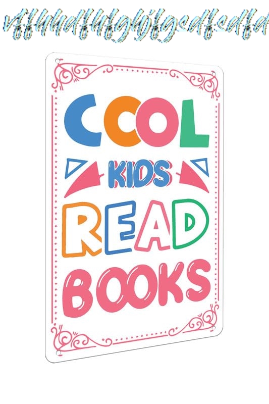 School Kids Education Quotes - Крутые книги для детей: металлическая табличка