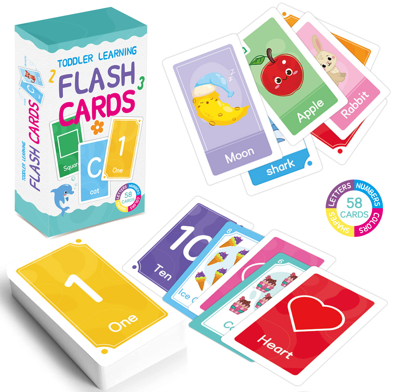 58 шт. карточки с алфавитом AB – обзор и цена Kids Education Card
