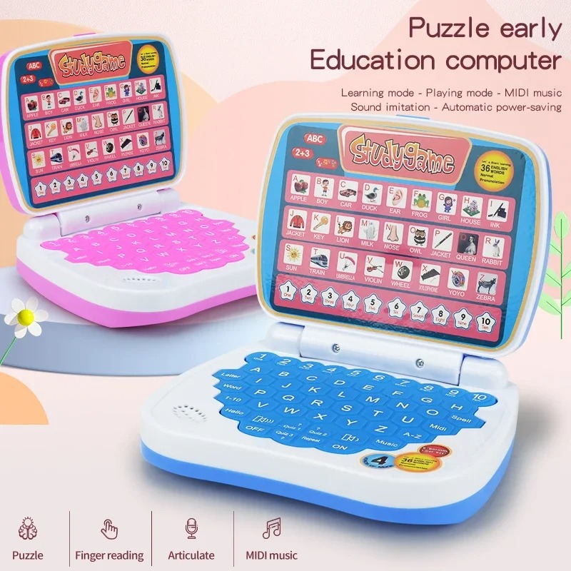 Мини-ноутбук-симулятор: развив – обзор и цена Kids Educational Computer
