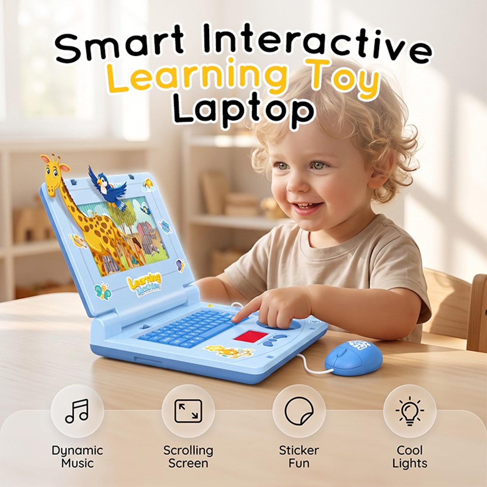 Детский игрушечный ноутбук для – обзор и цена Kids Educational Computer