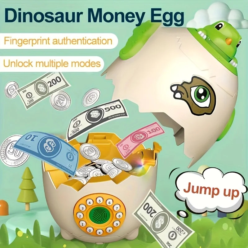 Копилка в виде яйца динозавра  – обзор и цена Kids Education Savings