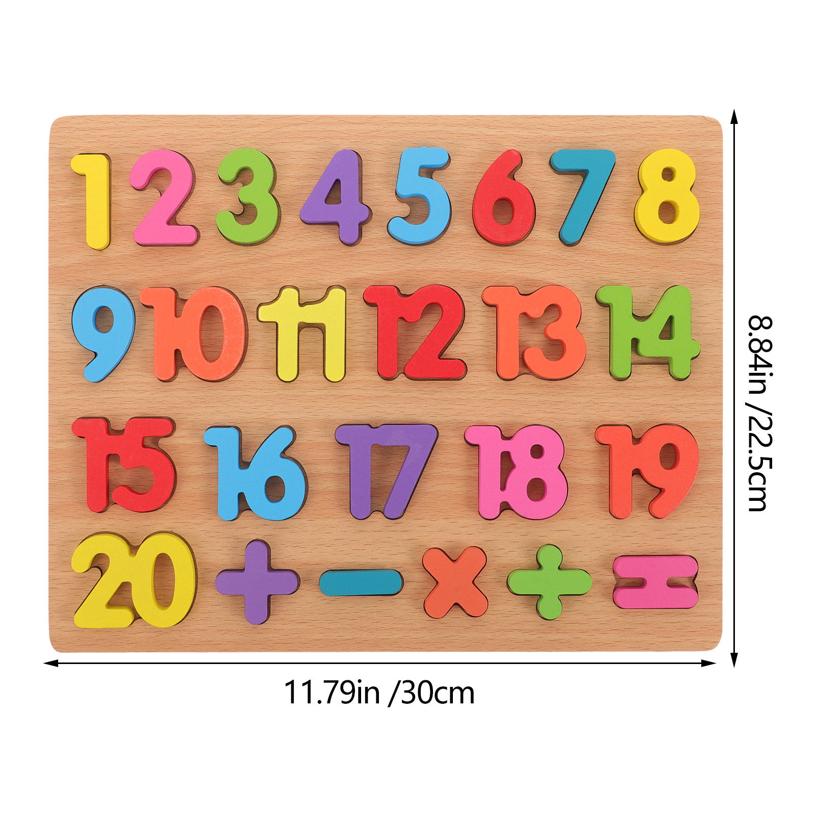 Деревянная доска-пазл с числам – обзор и цена Kids Education Calculator